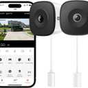 HOMIQ LIFE Window Security Camera 2K, Indoor WiFi Cameras 2.4GHz/5GHz, 2 Pack with Colorvue AI Color Night Vision, Person Detection with Auto-Focus, 24/7 Recording Compatible with Alexa & Google Home