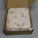 Muslin Bedside Bassinet Sheets 2 Pack, 33x20 Fitted Ultra Soft & Breathable Bedside Sleeper Sheets, Ideal for Baby Girl and Boy, Perfect for Newborns (Rosy)