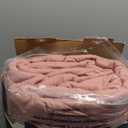 BEDELITE Velvet Quilt Set King Size - Luxury Velvet Comforter Bedding Set 3 Pieces, Soft Cozy Shiny Dusty Pink Oversized Bedspread Coverlet for All Seasons with 2 Pillow Shams