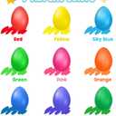 9 Color Egg Shaped Crayons,Plam Grip Washable Paint,for Fotoddlers, Kids,Children