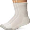 Thorlos Womens Tx Max Cushion Crew Tennis Socks, White (1 Pairs), Large US
