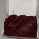 Colorful Queen 99j Burgundy Wig Glueless Long Wavy Red Wigs for Women 26 Inch Curly Wig Put on and Go Red Colored Wigs for Cosplay Daily Use