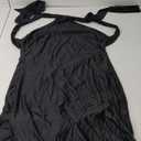 Sexy Satin Halter Neck Backless Maxi Dress for Women Elegant Tie Cowl Back Formal Wedding Guest Dress for Summer Black XL