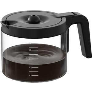 12-Cup Glass Coffee Pot Replacement Compatible with Keurig K-Duo 5100 Single Serve K-Cup Pod & Carafe Coffee Maker, NOT Fit K-Duo 5000 Essentials Model