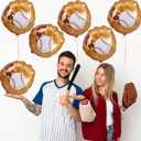 3 x 8 Pcs Baseball Glove Foil Balloon