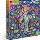eeBoo 1000 Piece Puzzle - Tree of Life Jigsaw Puzzle for Adults, Square 23" x 23" Made with Recycled Board & Vegetable-Based Ink