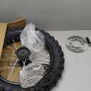 17 inch Front Rim Wheel Tire Tube Assembly for Apollo RFZ SSR 125cc XR CRF DB KLX125 KX85 TTR125 YZ85 YZ80 RM80 Dirt Pit Bike Tao Tao BD17 with 15mm Axles Includes Brake Rotor (17 inch) (17 inch 15mm Axle Hole)