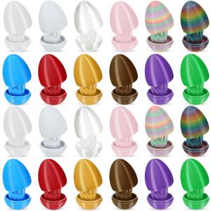 Hiboom 24 Pack Finger Easter Eggs Funny Adult Easters Basket Gifts Colorful 3D Flip Off Eggs Novelty Easter Basket Stuffers for Adult Easters Egg Hunt Parties Prank Gifts