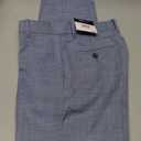 Tommy Hilfiger Boys' Flat-Front Dress Pant, Straight Leg Fit, Zip Fly & Belt Loops, Side & Back Pockets, Blue Sharkskin, 12