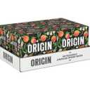 Origin Organic Non-GMO Peach Flavor Sparkling Water, 12 Fl Oz, 4 Pack, EXP 10-31-2025