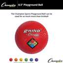 Champion Sports Playground Balls Single Balls & Sets, Multiple Colors, Durable Nylon-Wound Construction for Kickball & Indoor/Outdoor Play