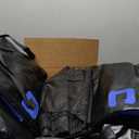 21 Cubic Feet Car Rooftop Cargo Bag Carrier, Soft Roof Top Luggage Bag for All Vechicles with/Without Racks - with Waterproof Zip, Luggage Lock, Anti-Slip Mat, Storage Bag, Door Hooks, Blue