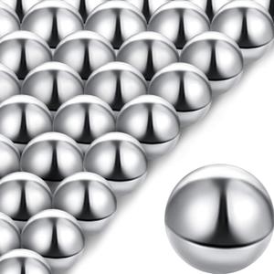 Ripeng 30 Pieces Labyrinth Replacement Steel Balls 0.5 Inch Replacement Rust-Proof Metal Balls for Marble Runs