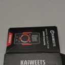 KAIWEETS Digital Multimeter with Case, DC AC Voltmeter, Ohm Volt Amp Test Meter and Continuity Test Diode Voltage Tester for Household Outlet, Automotive Battery Test (Anti-Burn with Double Fuses) (KM100)