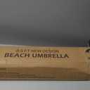 Duerer Beach Umbrellas, 8.5FT Beach Umbrella for Sand with Anchor Heavy Duty Windproof, Height Adjustable Tilt Iron Pole, Portable Beach Umbrella with Carrying Bag for Beach, Patio Garden Outdoor