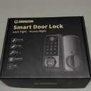 IRONZON Smart Door Lock, APP Control Deadbolt Lock with Gateway, Fingerprint Door Lock for Front Door, 5-in-1 Keyless Entry Door Lock, Touchscreen Keypad, 4 IC Cards, Auto Lock, Easy DIY Installation