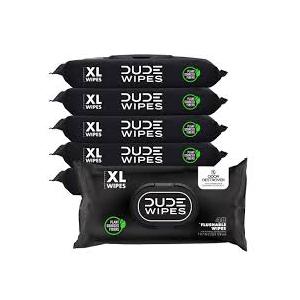 DUDE Wipes Odor Destroyer Flushable Wipes  ExtraLarge Adult Wet Wipes  6 Pack (288 Count)  Deodorizing, Lightly Scented, Controls Odor for up to 24 Hours  Septic and Sewer Safe