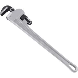 MAXPOWER 24 inch Pipe Wrench, 3 inch Jaw Opening Aluminum Straight Pipe Wrench Heavy Duty 24-Inch Plumbers Wrench