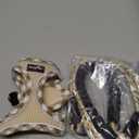 haapaw Dog Harness with Leash Set, No Pull Adjustable Reflective Step-in Puppy Harness with Thickened Padded Vest for Extra-Small/Small Medium Dogs (XS, Beige)