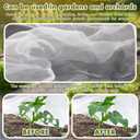 Woanger 3 Pack 6 x 3 x 2 ft Heightening Garden Netting for Raised Beds Plant Covers Garden Protection Fine Mesh Bird Netting with Drawstring for Protection Seedlings Vegetable Plant(77" x 41" x 25")