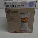 bella 10 Speed Countertop Blender, Juicer & Smoothie Maker, Fits-anywhere Kitchenware, Slim Flip & Store Design, Dishwasher Safe 48oz Capacity Pitcher & Lid, Stainless Steel Blade, 450 Watt, Oatmilk (6 Cup)