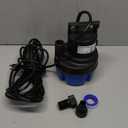 QIOMALA 1HP Sump Pump Submersible, 3200GPH Utility Pump Portable Transfer Electric Water Pumps with 25FT Cord for Swimming Pool Draining, Garden, Basement, Flood, Hot Tub, Blue