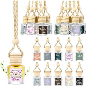 Funnymoom 20 Pcs Employee Appreciation Gifts Bulk Empty Glass Car Air Freshener Hanging Diffuser Thank You Gifts for Employee Nurse Staff Dietician Social Worker Volunteer