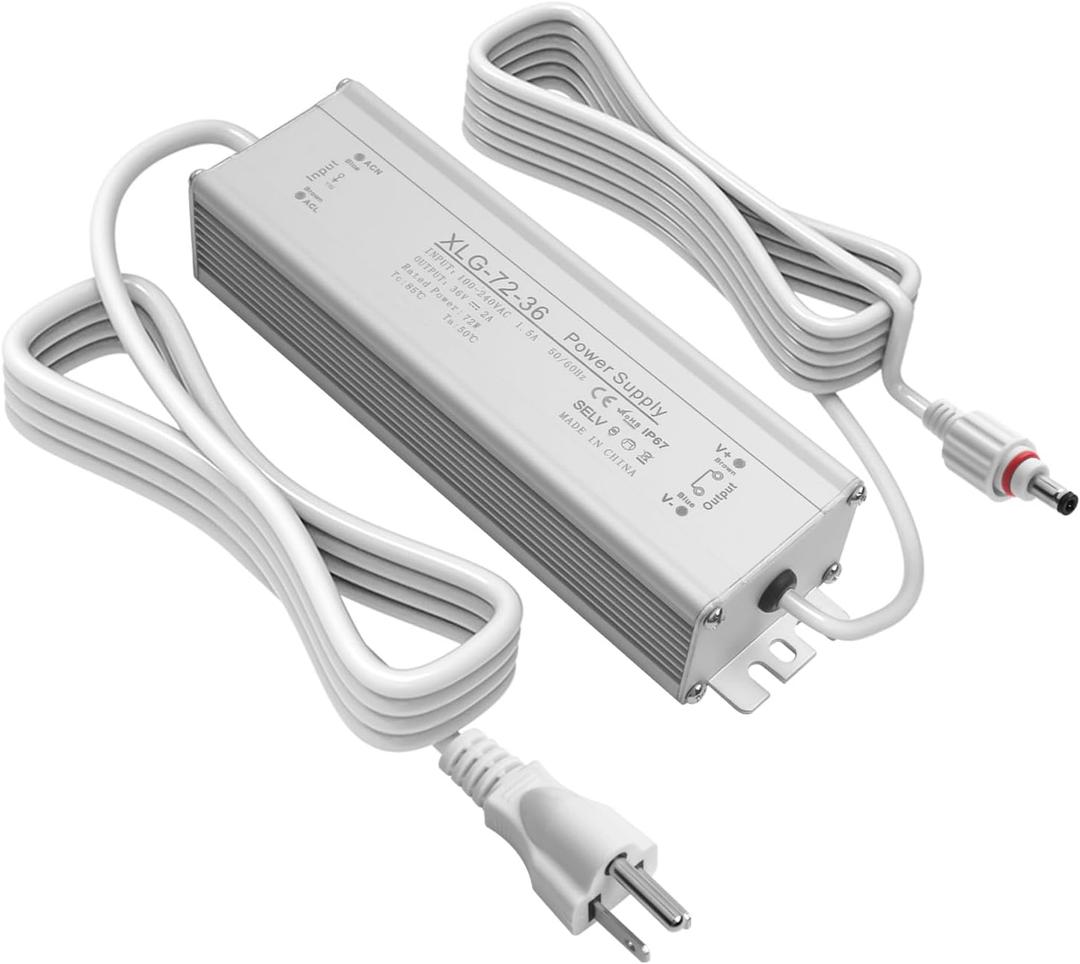 36V2A Power Supply Only for Govee Permanent Outdoor Lights H705D,H705E,H805A,H805B,H706A,H706B,H806A,H806B.