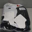 ZKHOECR Mens Suit 3 Piece Tweed Herringbone Tuxedo Suit Wedding Suits for Mens Blazer Jacket Double Breasted Vest Pants Set (Medium, Black)