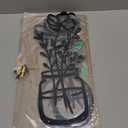 3 Pieces Black Metal Flowers Wall Decor Stocking Stuffers for Teen Girls Christmas Birthday Gifts for Women Wall Art Metal Wall Sculptures Hanging for Indoor Kitchen Bathroom Bedroom living room 14.56x5.9 inches