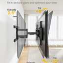 monTEK Full Motion TV Wall Mount for 43-95 Inch TVs, Heavy Duty TV Mount Bracket with 22" Long Arm Extension, Swivel Tilt Leveling, Max VESA 800x400mm, Holds up to 150lbs, Fits 16"/18" Wood Studs