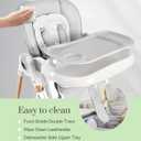Mallify Convertible High Chairs for Babies and Toddlers, Height Adjustable Baby High Chair, High Chair with Removable Tray, Adjustable Backrest, Portable Baby Dining Chair with Lockable Wheels, Style: Pro