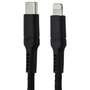 CELLCandy 10FT USB-C to 8-Pin Braided Charge & Sync Cable - Black 2 Pack