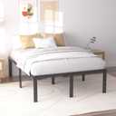 SHLAND Full Size Bed Frame, 18 Inch Heavy Duty Metal Platform Bed Frame, No Box Spring Needed, Mattress Foundation, Storage Space, No Noise, Easy Assembly