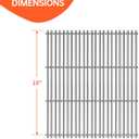 1Pack 18 inch Stainless Steel Grill Steel Wire Cooking Grid Rock Grates Replacement Parts for Charbroil Performance 463625219,for Char-Broil 463673017, Fits Models G470-0003-W1 G470-0002-W1