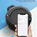 Kunodi Outdoor Waterproof Bluetooth Speaker, Wireless Portable Mini Shower Travel Speaker with Subwoofer, Enhanced Bass, Built in Mic for Sports, Pool, Beach, Hiking, Camping, Black