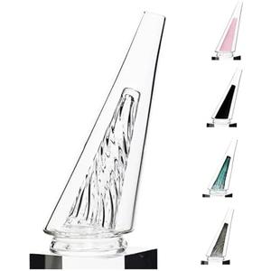 Stained Glass vase, Decorative Glass vase for Home décor (Transparent)