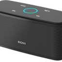DOSS SoundBox Touch Wireless Bluetooth Speaker with 12W HD Sound and Bass, IPX5 Waterproof, 20H Playtime, Handsfree, for Office, Home, Outdoor, Travel-Upgraded (Black)