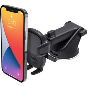 iOttie Easy One Touch Signature Dashboard & Windshield Universal Car Mount Phone Holder Desk Stand with Suction Cup Base and Telescopic Arm for iPhone, Samsung, Google, Huawei, Nokia, More Smartphones