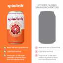 Spindrift Sparkling Water, Blood Orange Tangerine Flavored, Made with Real Squeezed Fruit, 12 Fl Oz Cans, Pack of 24 (Only 12 Calories per Can)