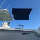 6.5 x5.5 Black SS100 Single Rod Holder Stern Boat Center Console Sun Shade