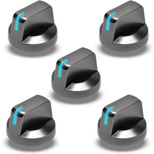 5 Pcs DG94-01480A for Samsung Stove Knob Replacement Parts, Compatible with Samsung Smart Electric Cooktop Burner NZ36K6430RG/AA-00,NZ30K6330RG/AA-00,NZ30K6330RS/AA-00,NZ36K6430RS/AA-00