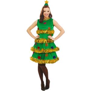 fun shack womens Christmas Tree Ladies (Medium, Green)