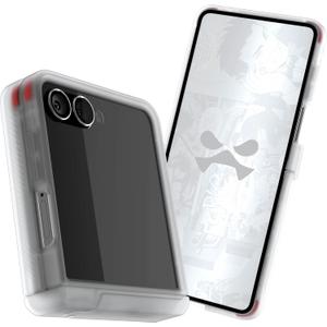 Ghostek Covert Clear Galaxy Z Flip 7 Case with Built-in Kickstand, MagSafe and Full Hinge Protection Designed for 2025 Samsung Galaxy Flip7 (6.9") (Clear)