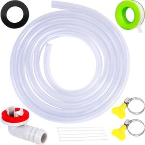 3 Feet Air Conditioner Drain Hose, 3/5 '' Portable AC Drain Hose Connector,2.0MM Thick,Not Easily Deformed,Replacement for Universal Mini-Split AC Unit & Window Air Conditioning Unit