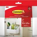 Command 10 Lb Large Organizing Caddy with 4 Command Strips, 9.91" x 3.38" x 5.15", Heavyweight Damage-Free Hanging for Organizing Cleaning Supplies, Closet, and Pantry, White