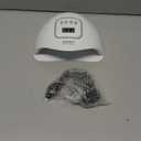 JODSONE U V LED Nail Lamp, Nail Dryer for Gel Polish, Led Light with Automatic Sensor & 4 Timers (Milky White)