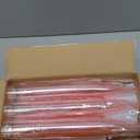 100 Pack Pink Clear Plastic Champagne Flutes, 5 Oz Disposable Champagne Glasses, Unbreakable Acrylic Mimosa Glasses Wedding Cocktail Cups for Engagement Birthday Graduation Party Decorations Supplies