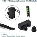 2 Outlet Grill Igniter for Charbroil Ignitor Replacement, AAA Battery Electronic Igniter kit for Charbroil Grill Igniter Replacement, DHLG-12 Tact Push Button Electronic Ignition Module with Wires