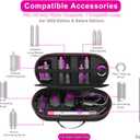 RLSOCO Hard Case for Dyson Airwrap Complete Long/Complete Styler HS08 HS05 HS01,NOT for Dyson Airwrap i.d. - Fits 4pcs Long Barrels or Short Barrels - Black (Case Only,Hair Styler is not Included)